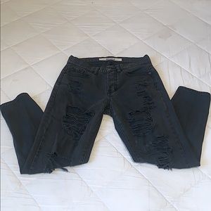 MELVILLE Black Ripped Jeans